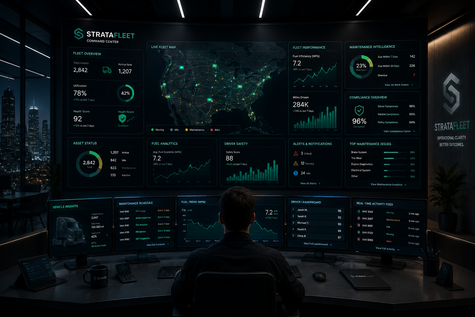 StrataFleet command center