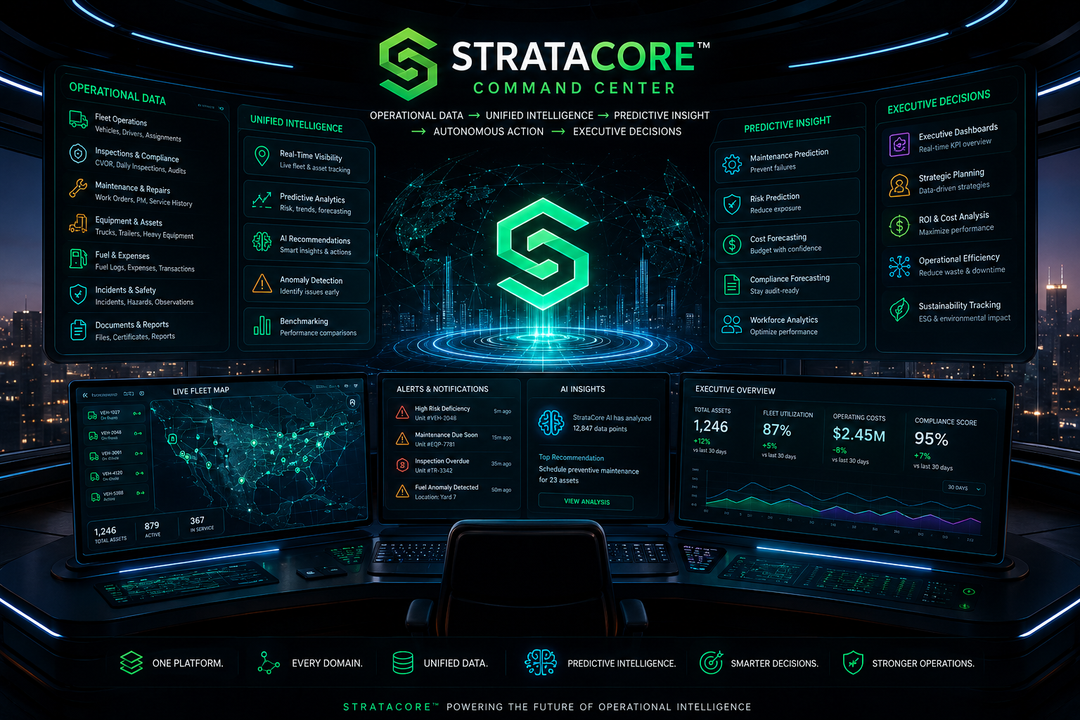 StrataCore command center concept